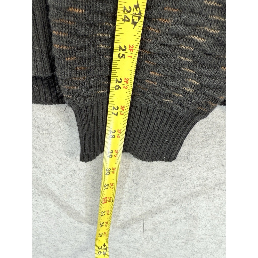 VTG Pronto-Uomo Men's Sweater Black, Brown & Tan Size XLT - Picture 4 of 8
